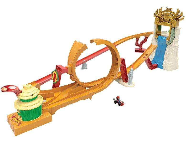 Image of Super Mario Mario Kart Kong Island Track Set (1:64) Multicolor