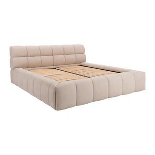 PASCAL MORABITO Letto con contenitore 180 x 200 cm Tessuto Beige + Materasso  - FORVIK II di Pascal Morabito  