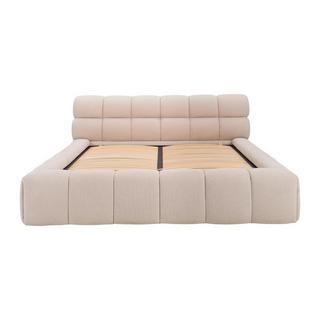 PASCAL MORABITO Lit coffre 180 x 200 cm - Tissu - Beige + Matelas - FORVIK II de Pascal Morabito  