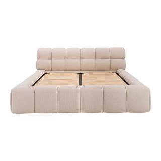 PASCAL MORABITO Lit coffre 180 x 200 cm - Tissu - Beige + Matelas - FORVIK II de Pascal Morabito  