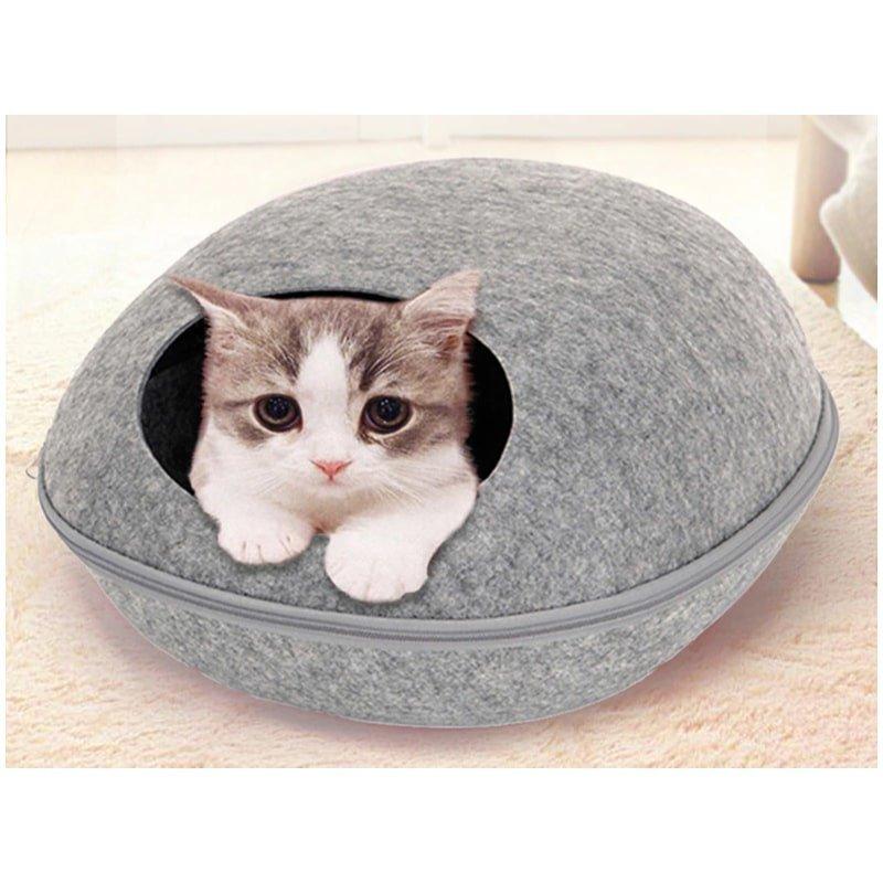 eStore  HooPet Katzenbett mit Kissen, Grau 