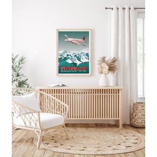 La-Jonx Poster Swissair - Switzerland in the air  