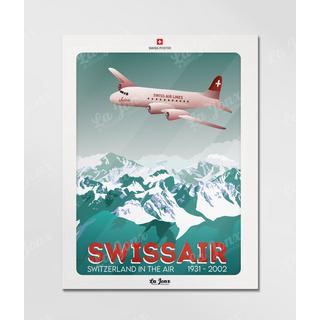La-Jonx Poster Swissair - Switzerland in the air  
