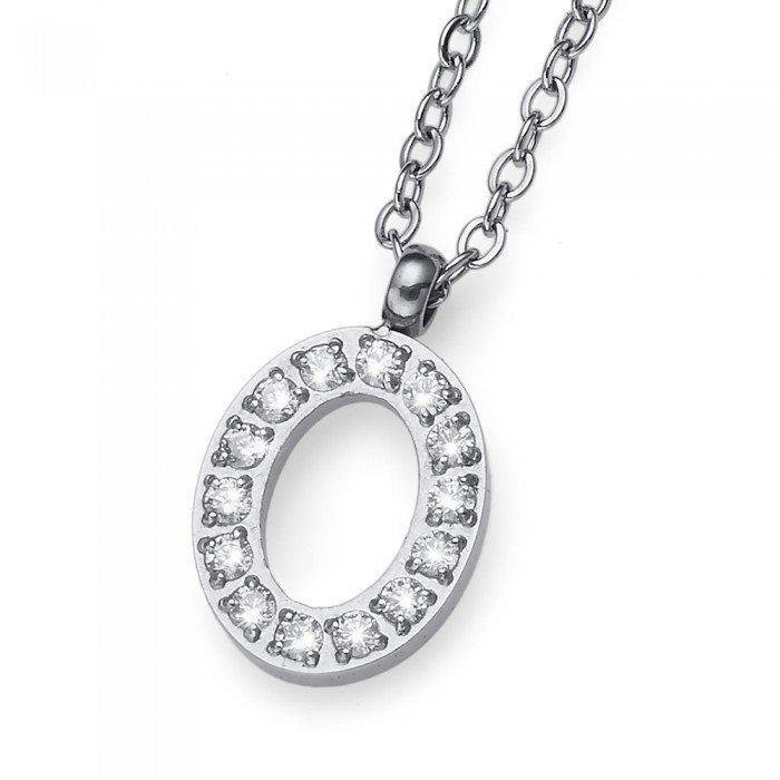 Image of Anhänger Initial O Damen Silber 40.5CM