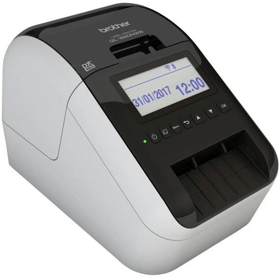 brother  QL-820NWBVMXX1 stampante per etichette (CD) Termica diretta A colori 300 x 600 DPI 176 mm/s Con cavo e senza cavo Collegamento ethernet LAN DK Wi-Fi Bluetooth 
