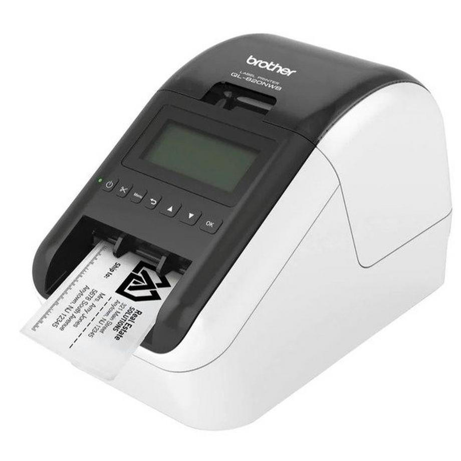 brother  QL-820NWBVMXX1 stampante per etichette (CD) Termica diretta A colori 300 x 600 DPI 176 mm/s Con cavo e senza cavo Collegamento ethernet LAN DK Wi-Fi Bluetooth 