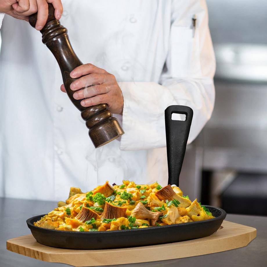 B2X Plat de service avec base en bois, lot de 2  