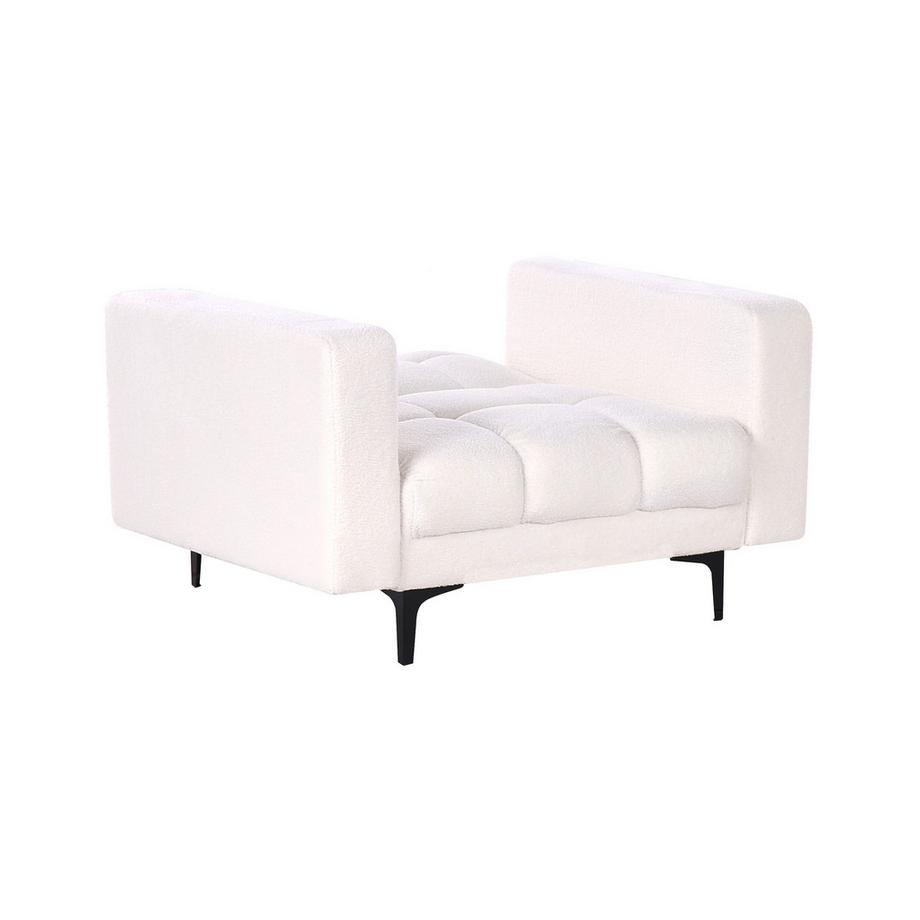 Beliani Fauteuil en Bouclé Minimaliste ALNES  