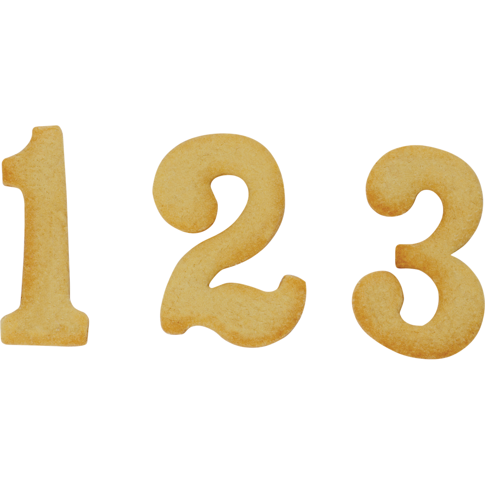 Decora Set di tagliabiscotti Numeri grandi 9 pezzi  