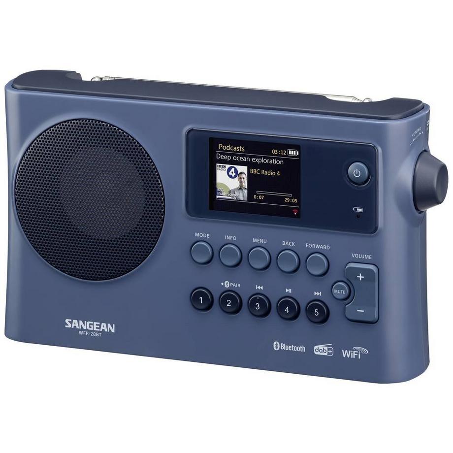 SANGEAN  WFR-228BT Internet-Tischradio, Dark Blue 