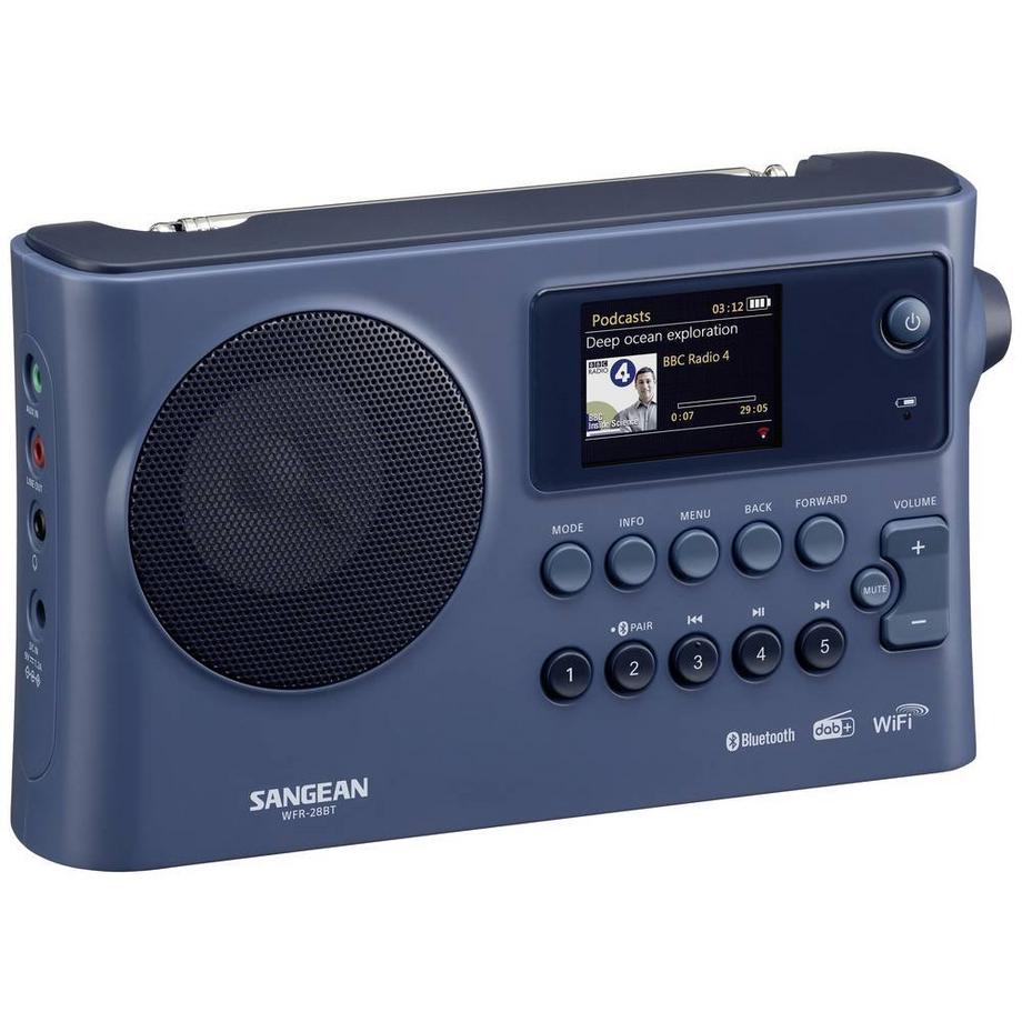 SANGEAN  WFR-228BT Internet-Tischradio, Dark Blue 