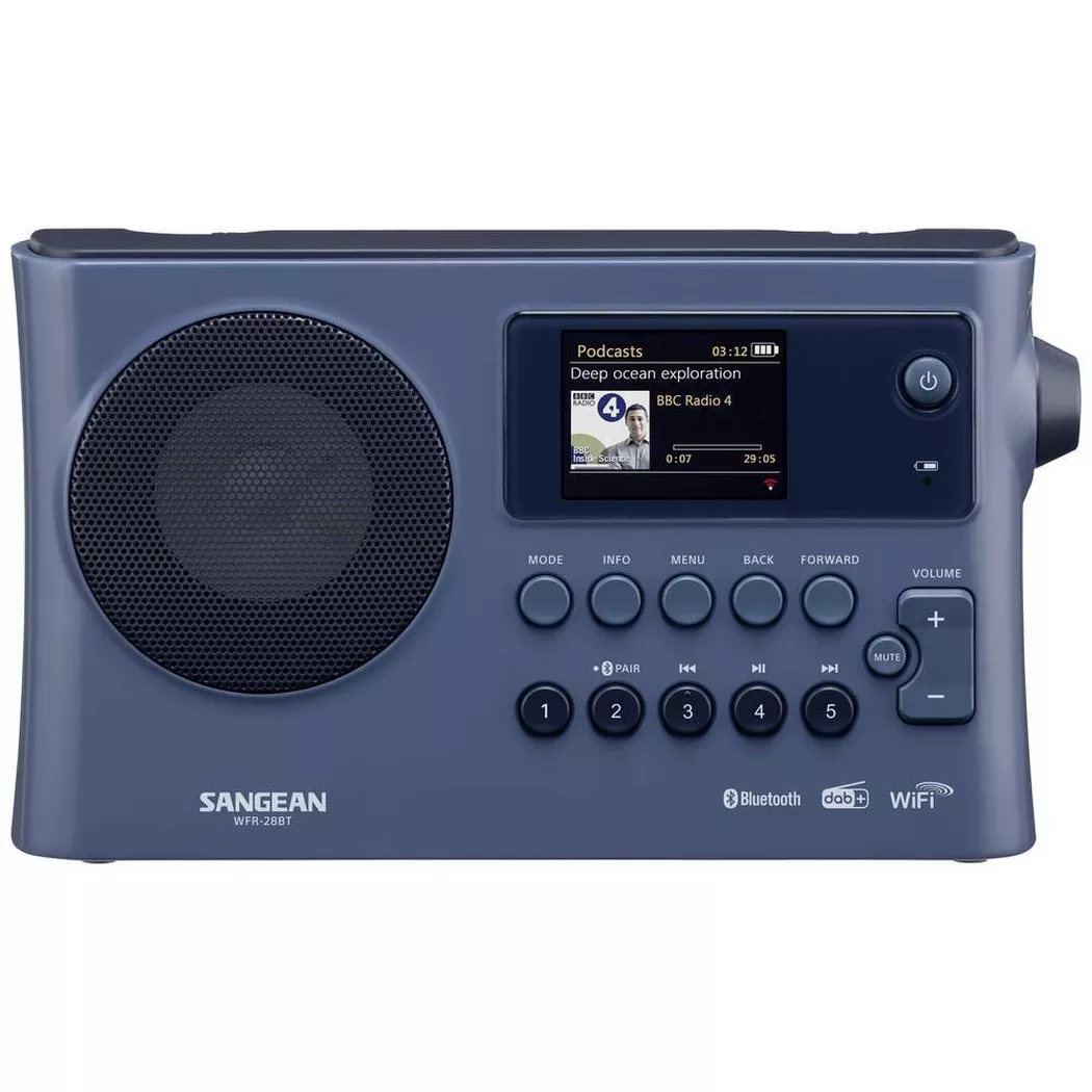 SANGEAN - WFR-228BT Internet-Tischradio, Dark Blue