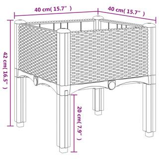 VidaXL fioriera da giardino Polipropilene  