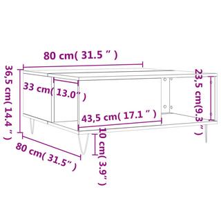 VidaXL Couchtisch holzwerkstoff  