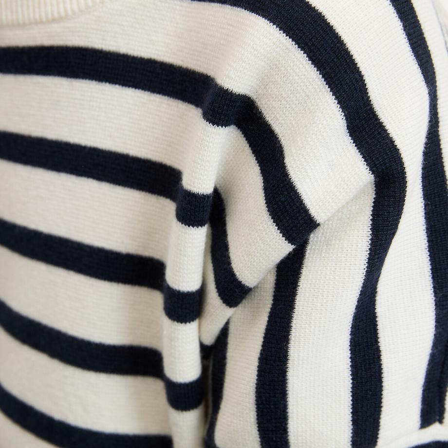 La Redoute Collections Pull Col Rond Rayé  