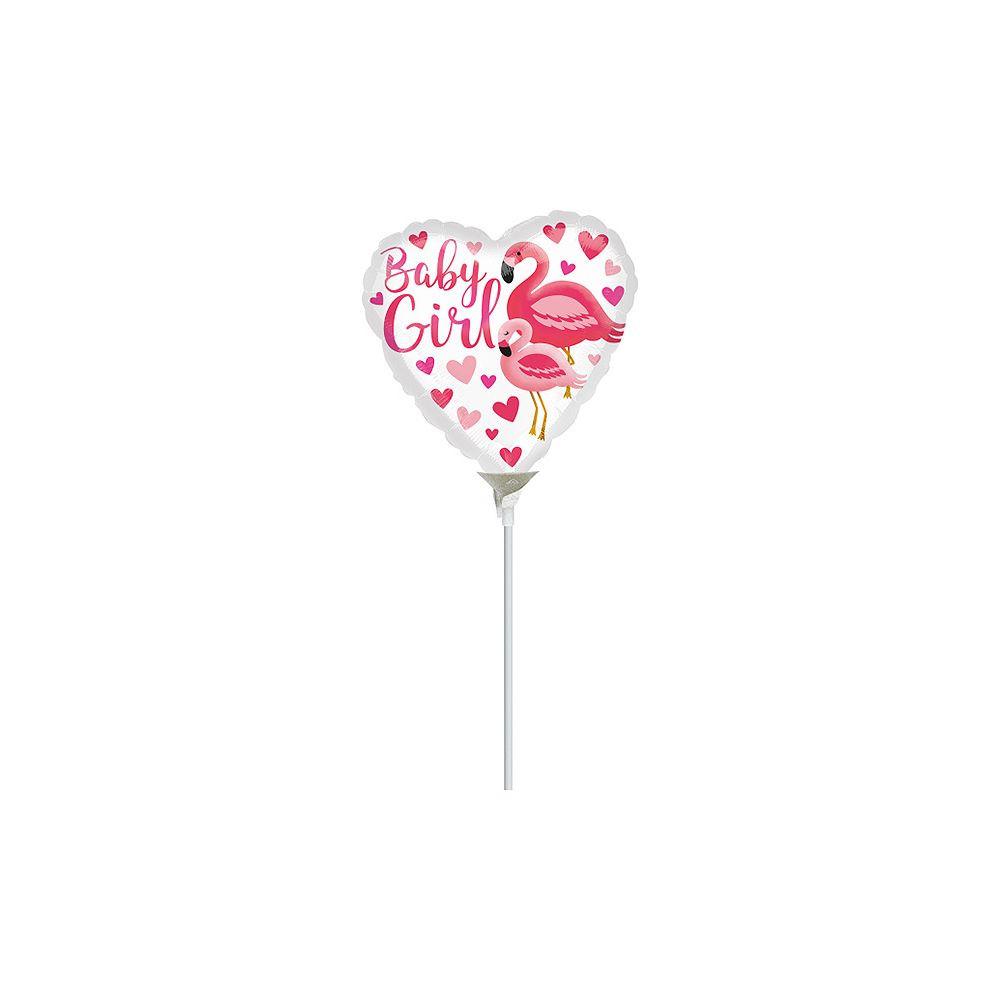 amscan  Mini-Folienballon Flamingo Baby Girl 