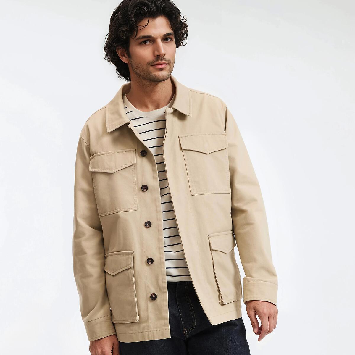 Image of Jacke Im Safari-stil Unisex Beige S