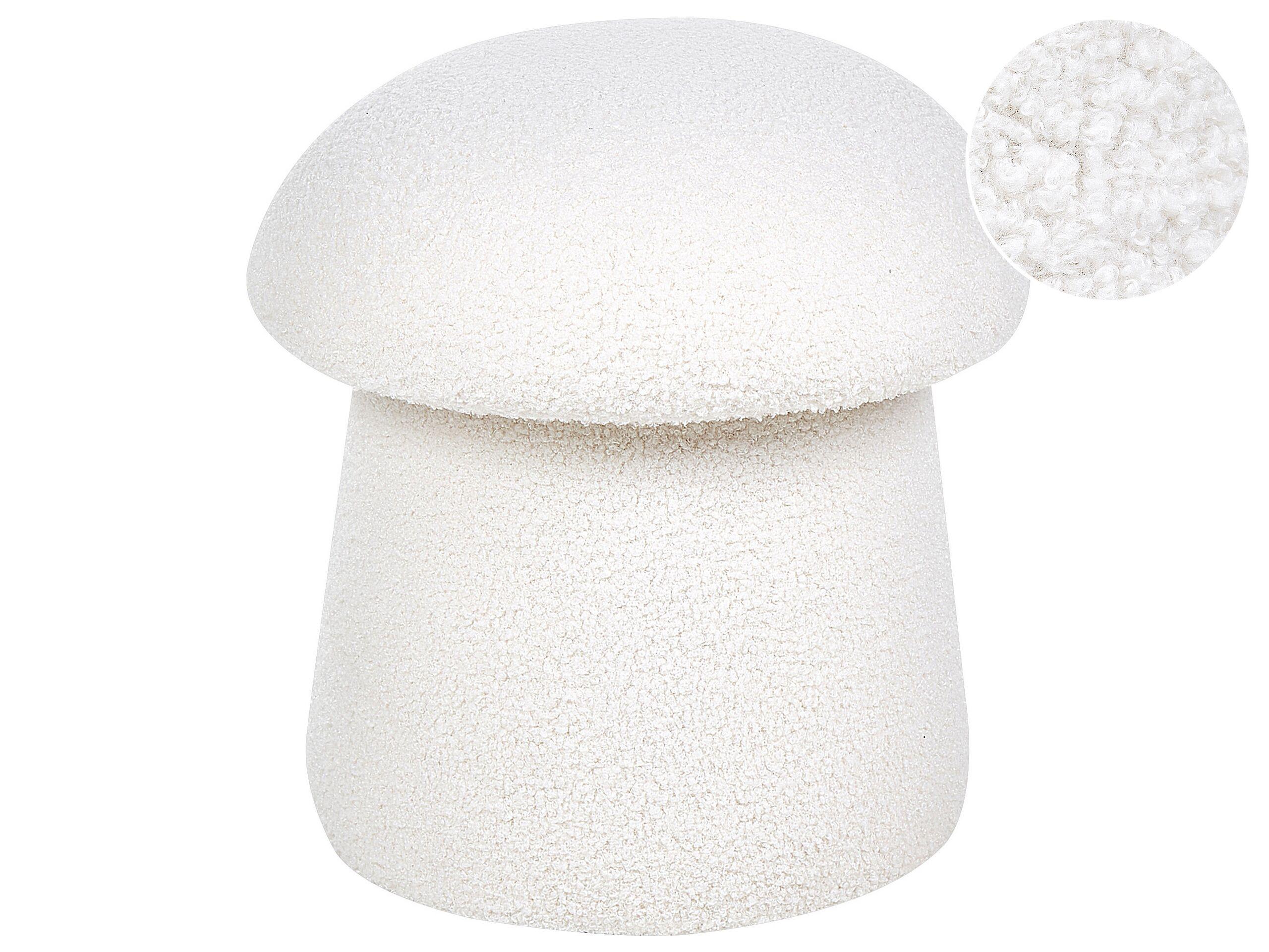 Image of Pouf aus Bouclé Modern TIOGA Pouf aus Bouclé Modern TIOGA