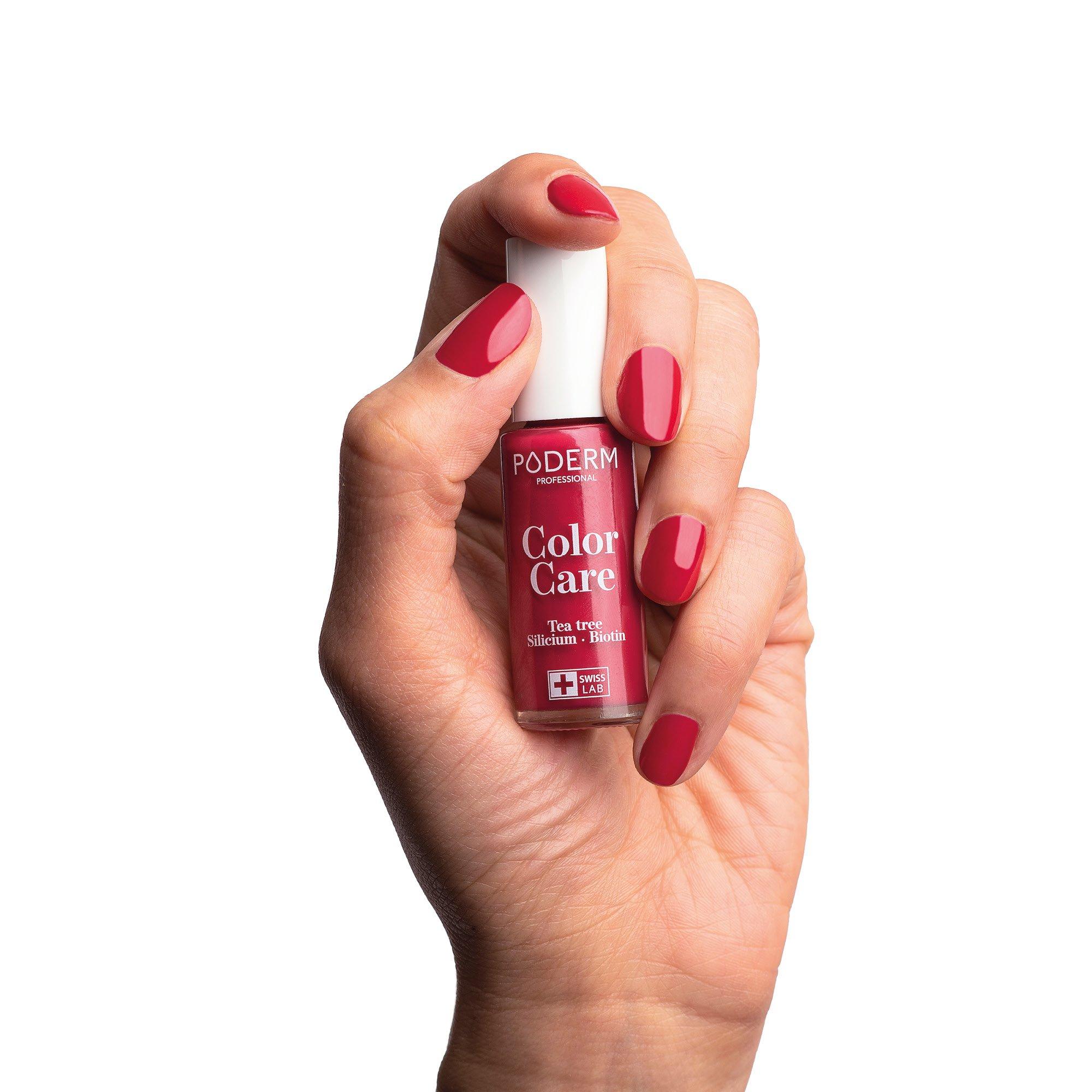 PODERM  Mycose Ongles - Vernis ROUGE ROSE Tea Tree - Swiss Made 