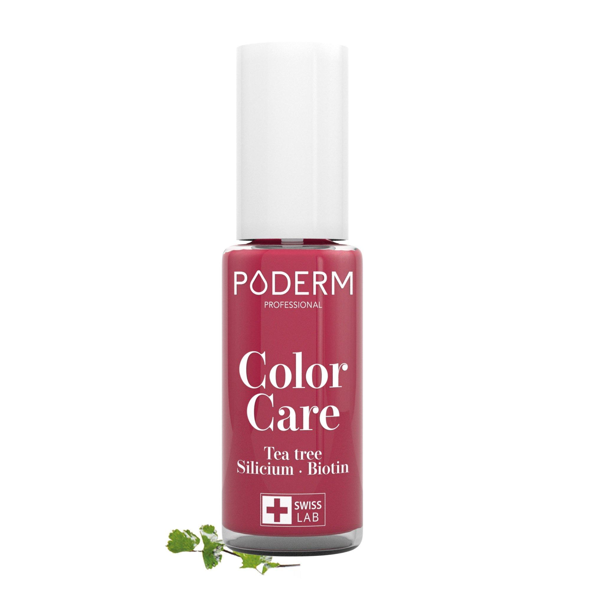 PODERM  Mycose Ongles - Vernis ROUGE ROSE Tea Tree - Swiss Made 