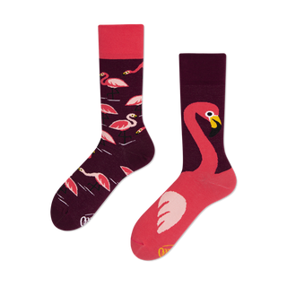 Many Mornings  Pink Flamingo Socks - Many Mornings 