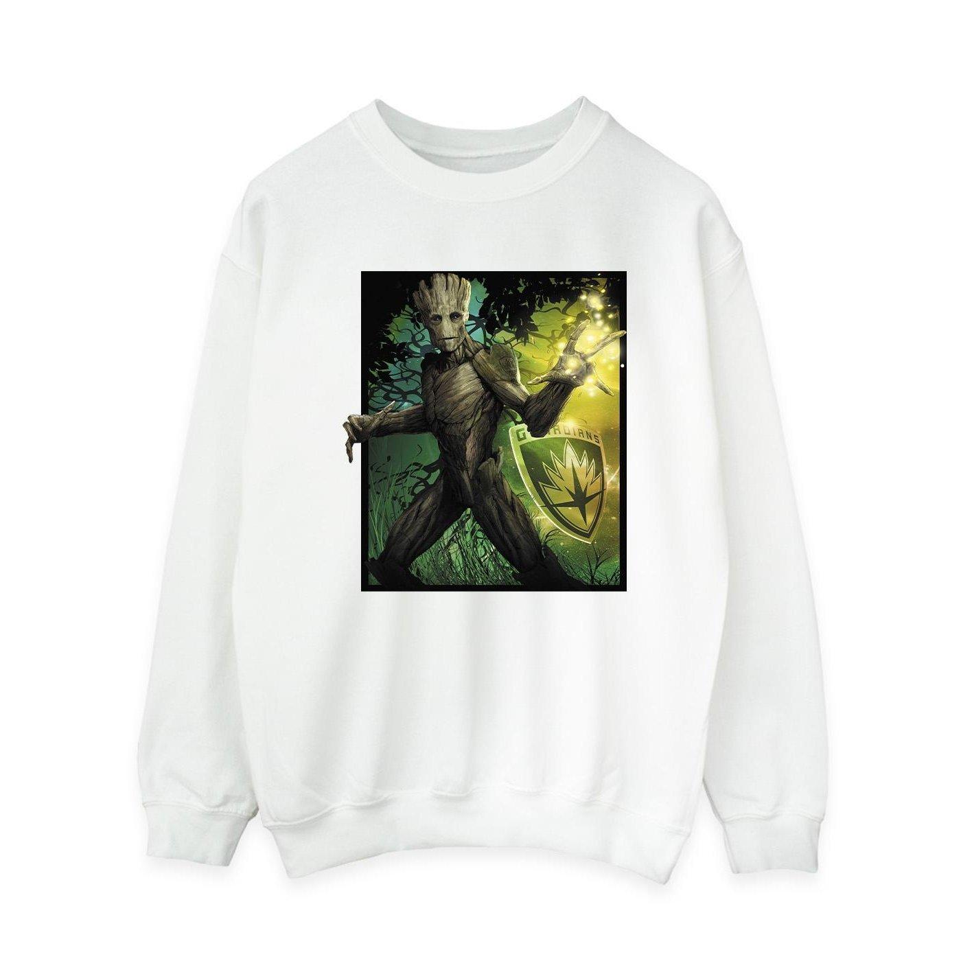 Image of Guardians Of The Galaxy Groot Forest Energy Sweatshirt Damen Weiss XXL
