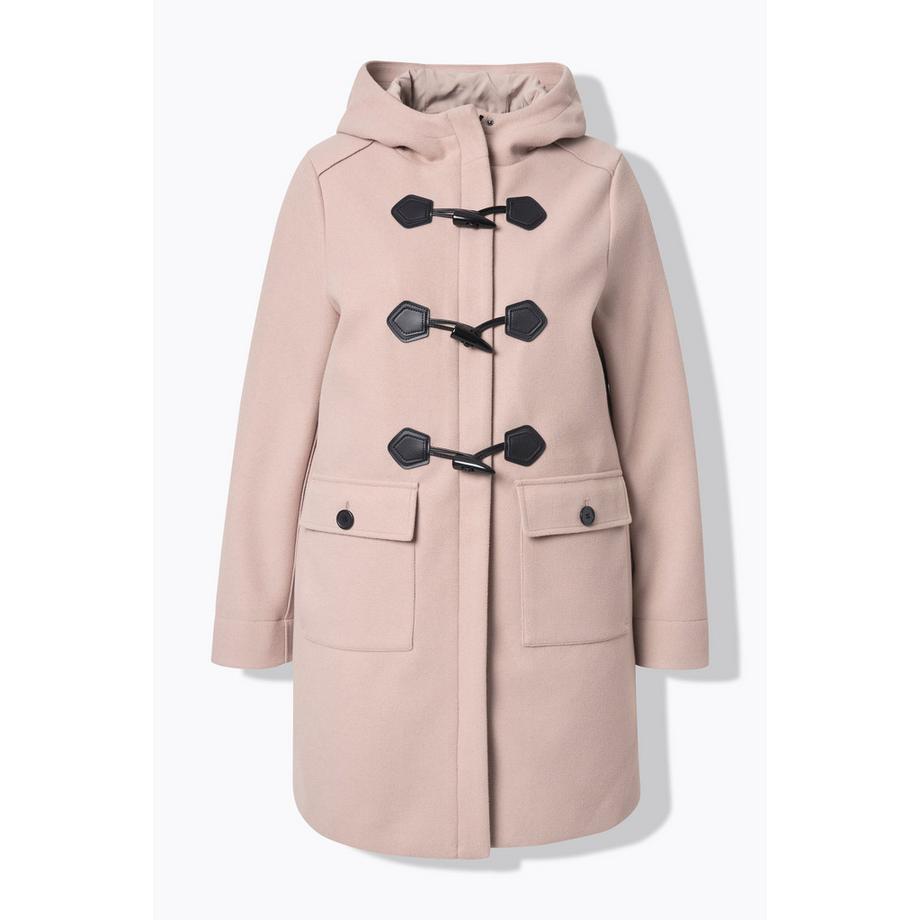 Ulla Popken Dufflecoat Knebelknöpfe Kapuze  