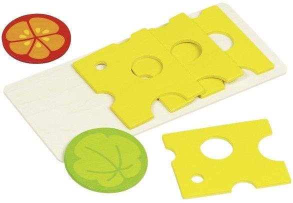 goki  Goki Tranches de fromage, 4 tranches, 1 feuille de salade, 