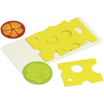 Goki Tranches de fromage, 4 tranches, 1 feuille de salade,