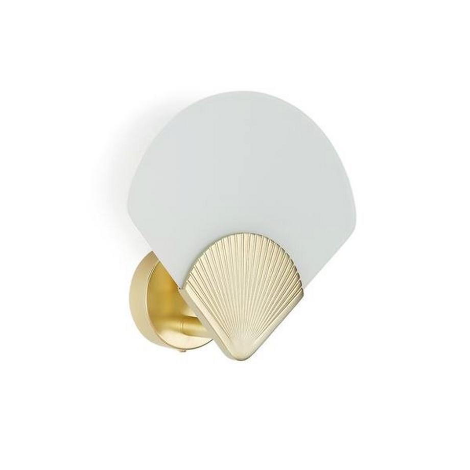 Applique laiton et verre opaline