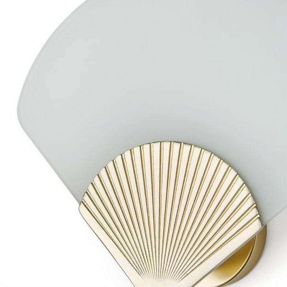 La Redoute Intérieurs Applique laiton et verre opaline  