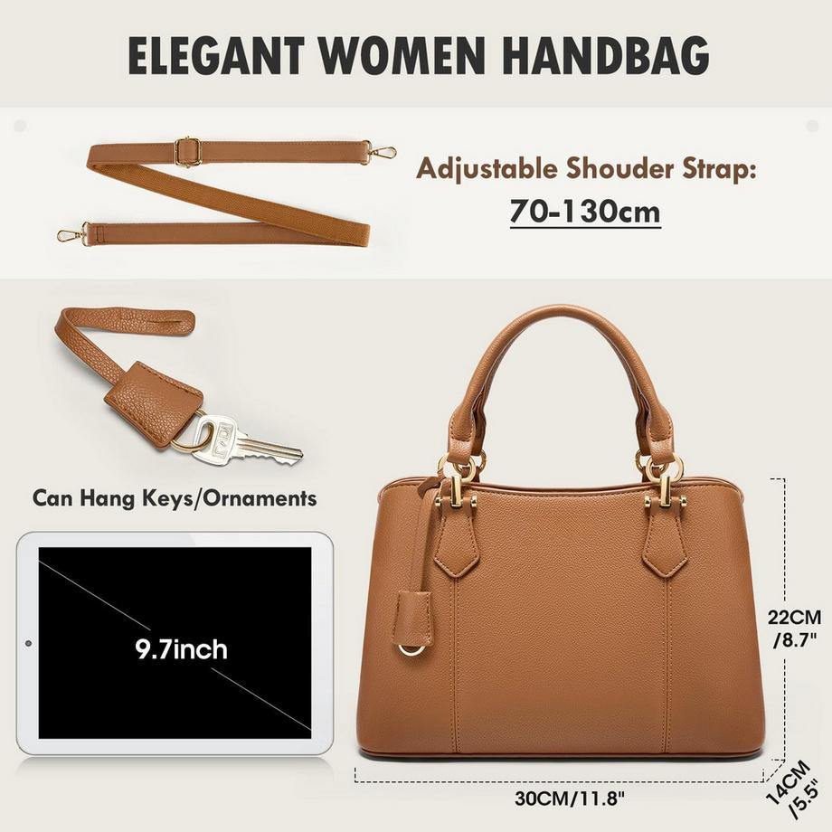 Only-bags.store Mittelgroße Handtasche mit verstellbarem Schultergurt  