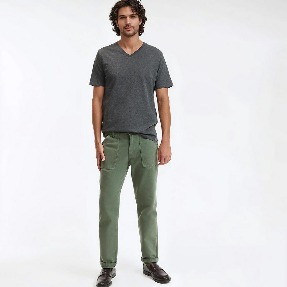 La Redoute Collections T-Shirt Col V Manches Courtes  