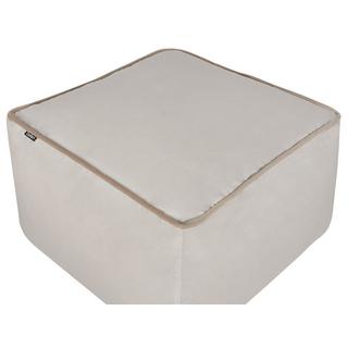 Beliani Pouf en Velours Traditionnel DAREYN  