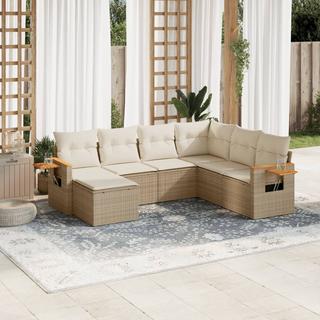 VidaXL set divano da giardino Polirattan  