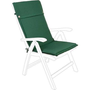 Cuscino per sedia con schienale alto verde scuro