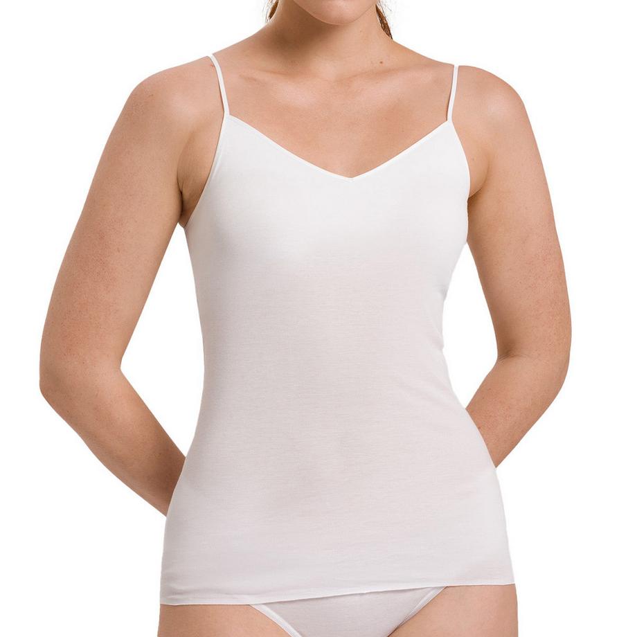 HANRO Cotton Seamless Top à Bretelles Spaghetti  