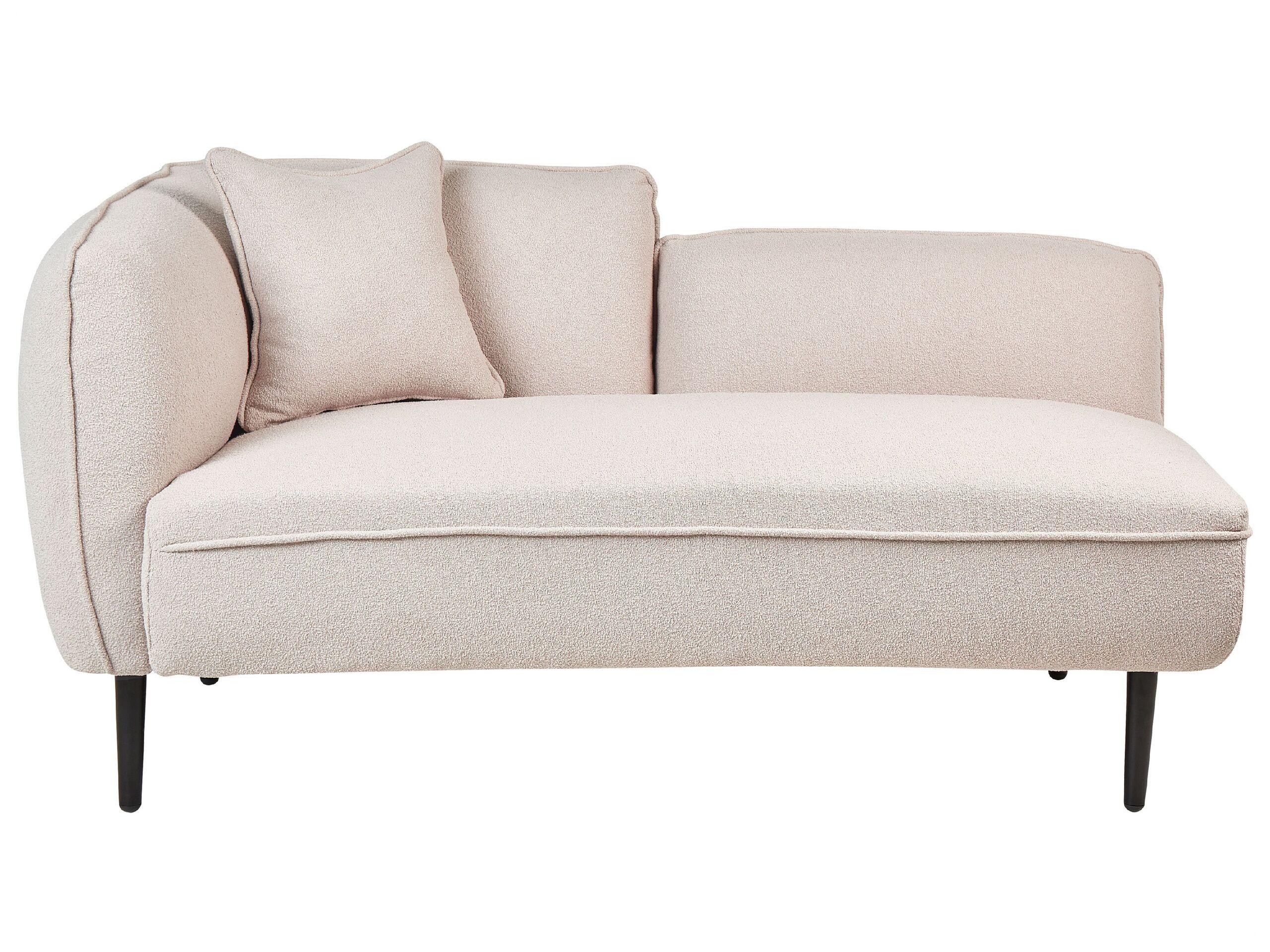 Beliani Chaise longue en Bouclé Moderno CHEVANNES  