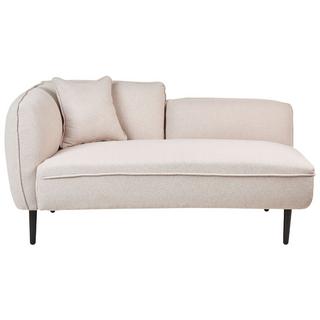 Beliani Chaise longue versione sinistra en Bouclé Moderno CHEVANNES  