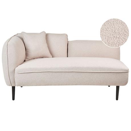 Beliani Chaise longue versione sinistra en Bouclé Moderno CHEVANNES  