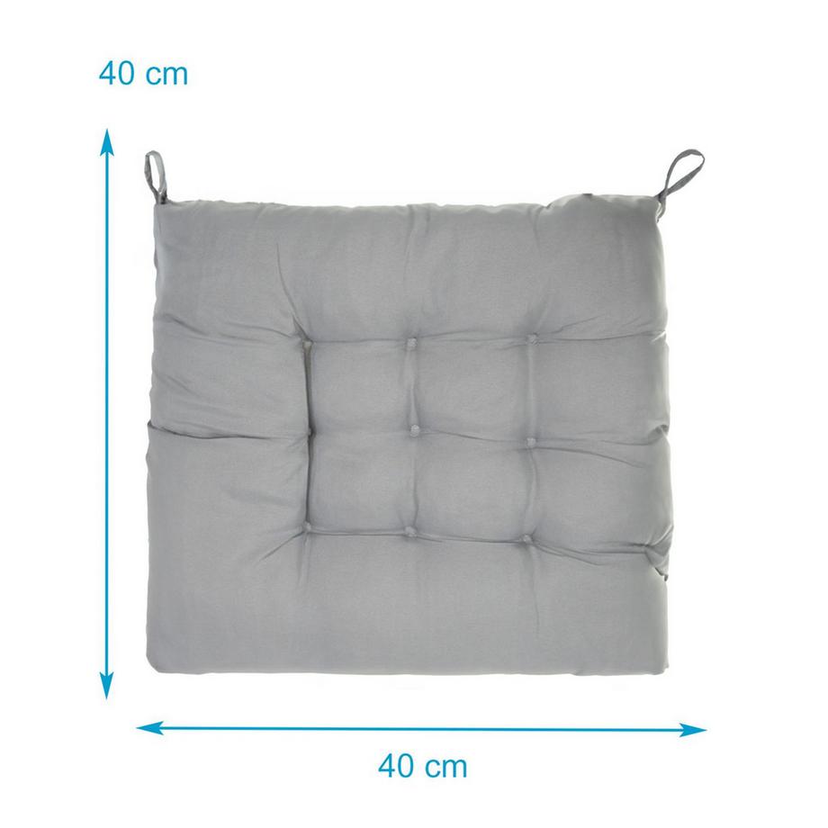 Intirilife Intirilife 4x Coussins de chaise à attacher  