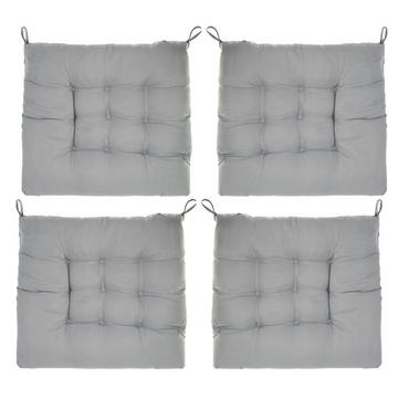Intirilife 4x Coussins de chaise à attacher