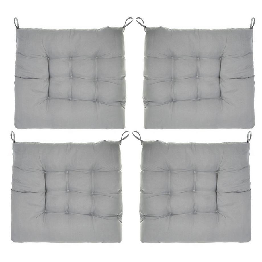 Intirilife 4x Stuhlkissen zum Binden