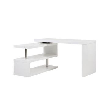 Bureau extensible NICEPHORE II MDF laqué Plateau pivotant 3°