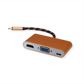 Roline  12.03.3155 Notebook-Dockingstation & Portreplikator USB 3.2 Gen 1 (3.1 Gen 1) Type-B Schwarz, Gold, Weiß 