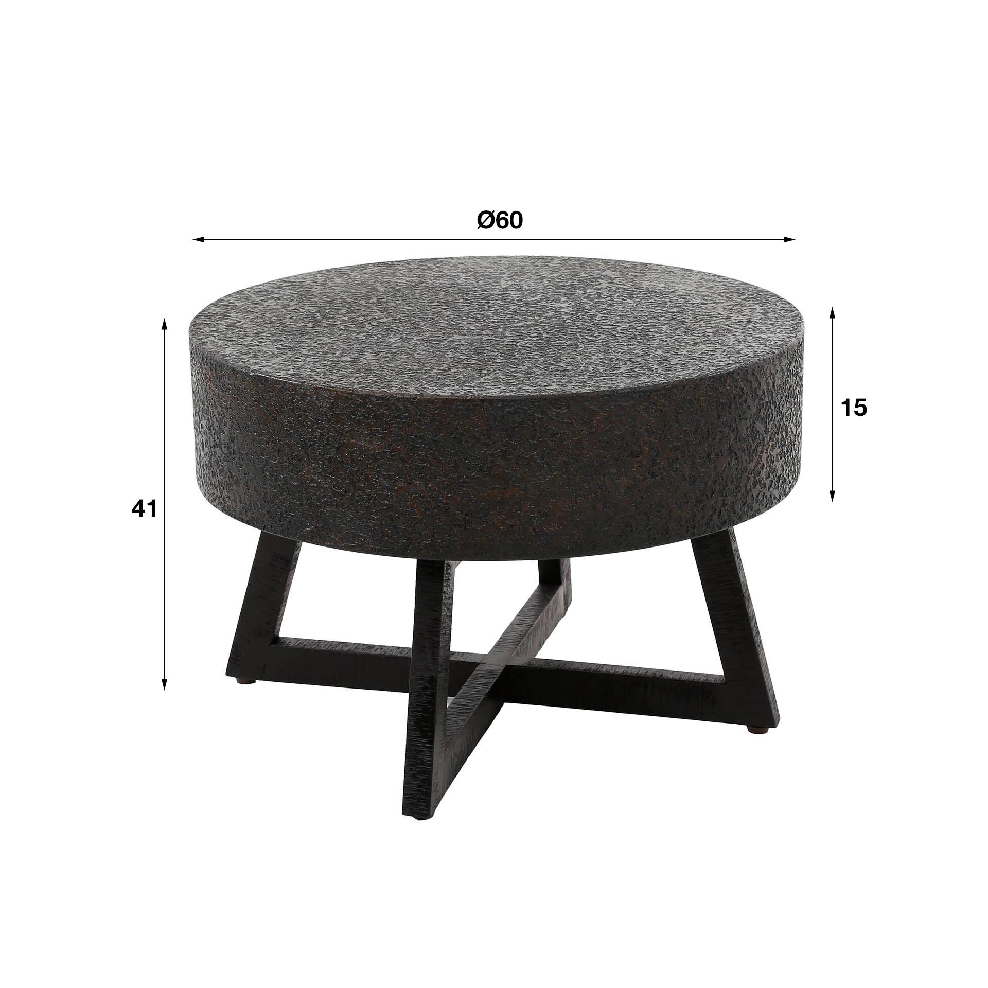 mutoni Table basse Bulky Ferro 60  