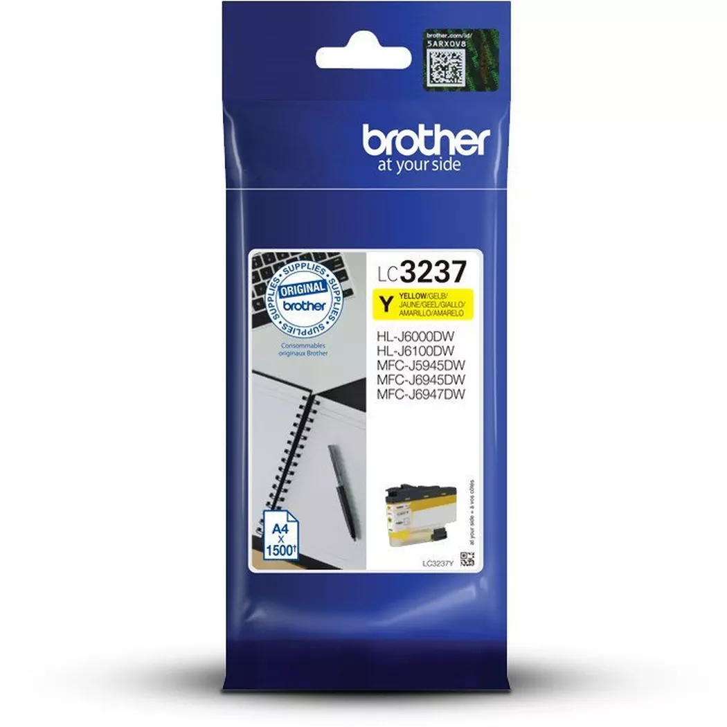 Brother – Tintenpatrone yellow LC-3237Y MFC-J5945DW 1500 Seiten, Gelb, One Size