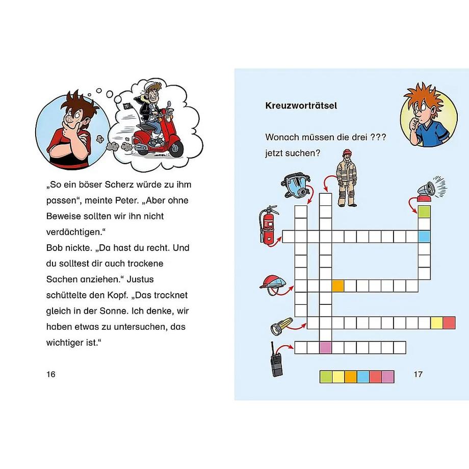 Die drei ??? Kids, Bücherhelden 2. Klasse, Feuerwehr-Alarm Blanck, Ulf; Pfeiffer, Boris; Gumpert, Steffen (Illustrationen) Gebundene Ausgabe 