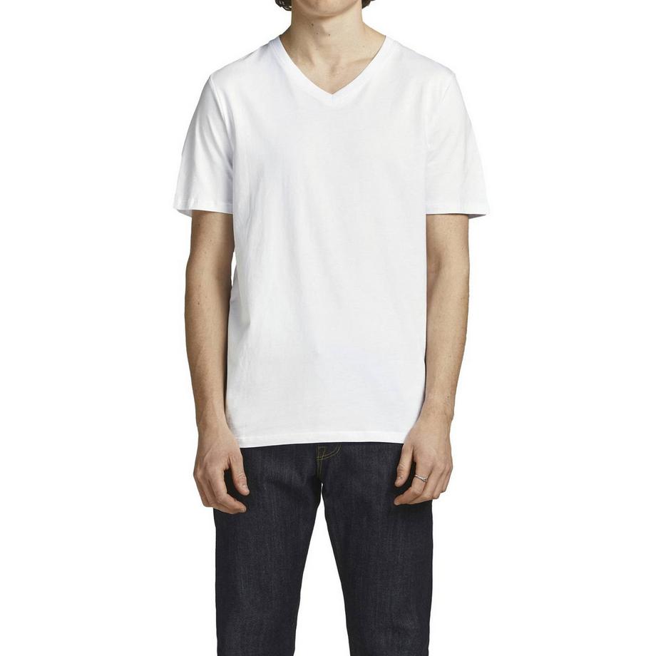 JACK & JONES T-shirt Scollo a V Confezione da 4  