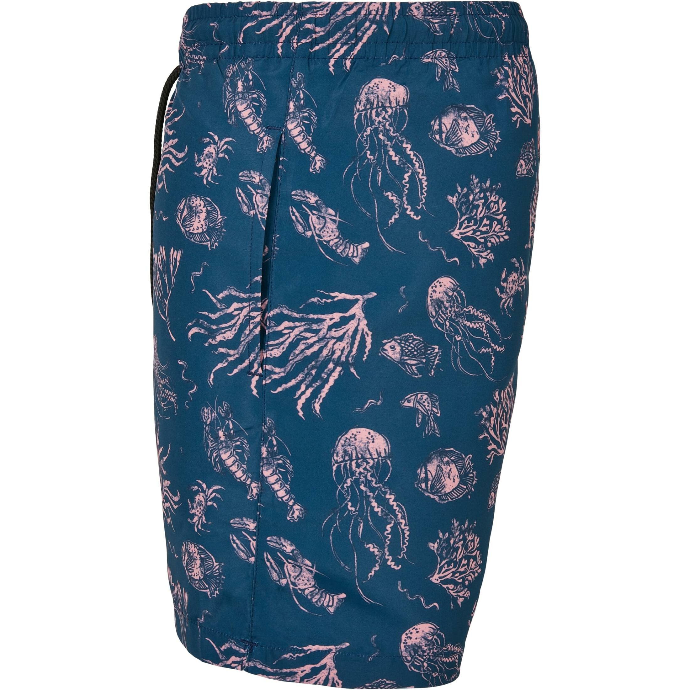 URBAN CLASSICS Gemusterte Badeshorts  